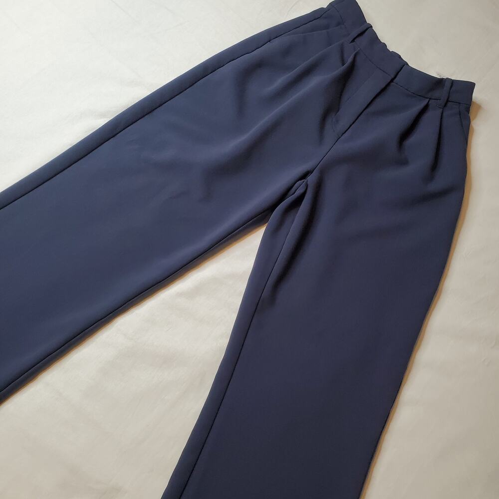 Abercrombie & Fitch Navy Wide Leg Pants